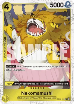 Nekomamushi OP06-110 P3 One Piece Card the Best