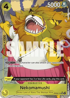 Nekomamushi OP06-110 P4 One Piece Card the Best