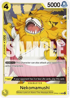 Nekomamushi OP06-110 R1 One Piece Card the Best