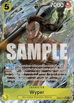 Wyper OP06-114 P3 One Piece Card the Best