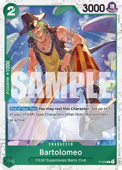 Bartolomeo P-029 P3 One Piece Card the Best