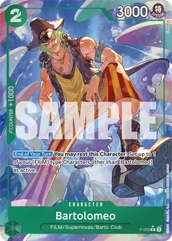 Bartolomeo P-029 P4 One Piece Card the Best