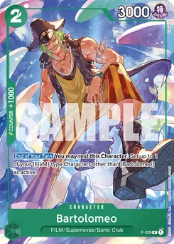 Bartolomeo P-029 R2 One Piece Card the Best