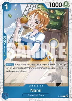 Nami P-053 P2 One Piece Card the Best
