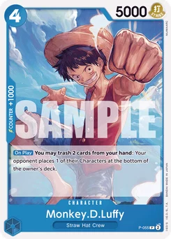 Monkey.D.Luffy P-055 R1 One Piece Card the Best
