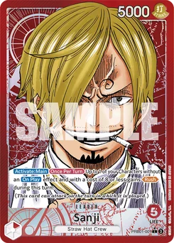 Sanji PRB01-001 P1 One Piece Card the Best