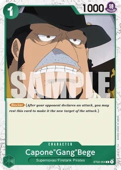 Capone"Gang"Bege ST02-004 P2 One Piece Card the Best