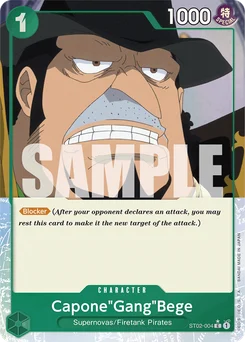 Capone"Gang"Bege ST02-004 P3 One Piece Card the Best