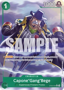 Capone"Gang"Bege ST02-004 P4 One Piece Card the Best