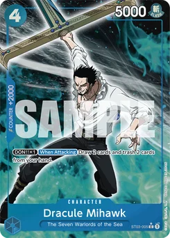 Dracule Mihawk ST03-005 P5 One Piece Card the Best