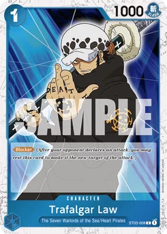 Trafalgar Law ST03-008 P6 One Piece Card the Best