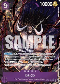 Kaido ST04-003 P4 One Piece Card the Best