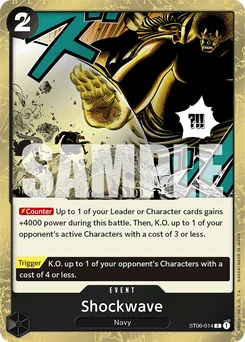 Shockwave ST06-014 P2 One Piece Card the Best