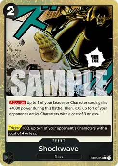 Shockwave ST06-014 P3 One Piece Card the Best