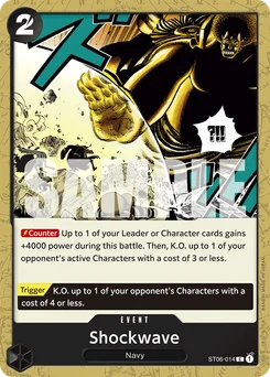 Shockwave ST06-014 R1 One Piece Card the Best