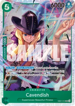 Cavendish EB01-012 R1 One Piece Card the Best vol.2