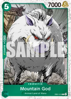 Mountain God EB01-018 P1 One Piece Card the Best vol.2