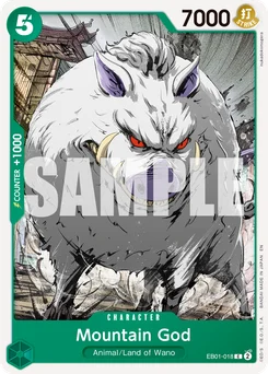 Mountain God EB01-018 R1 One Piece Card the Best vol.2