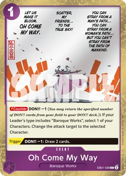 Oh Come My Way EB01-038 P1 One Piece Card the Best vol.2