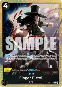 Finger Pistol EB01-051 P1 One Piece Card the Best vol.2