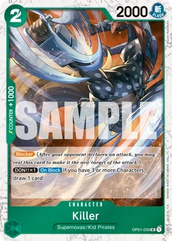 Killer OP01-039 P1 One Piece Card the Best vol.2