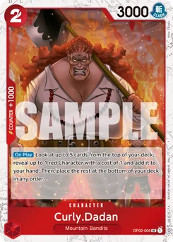 Curly.Dadan OP02-005 P1 One Piece Card the Best vol.2