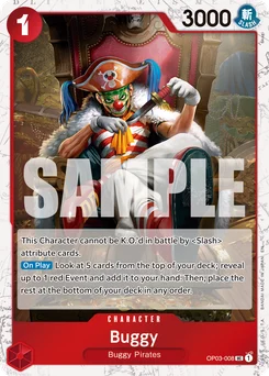 Buggy OP03-008 P2 One Piece Card the Best vol.2