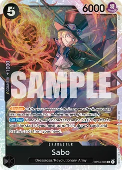 Sabo OP04-083 R2 One Piece Card the Best vol.2