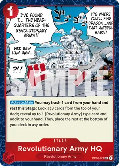 Revolutionary Army HQ OP05-021 P1 One Piece Card the Best vol.2