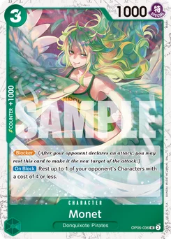 Monet OP05-036 P2 One Piece Card the Best vol.2