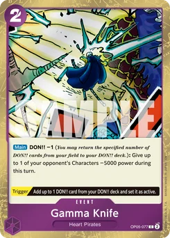 Gamma Knife OP05-077 P1 One Piece Card the Best vol.2