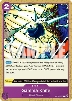 Gamma Knife OP05-077 R1 One Piece Card the Best vol.2