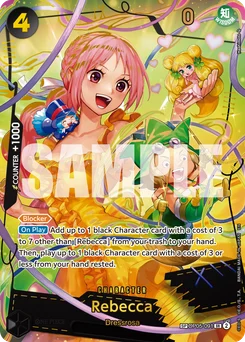 Rebecca OP05-091 P4 One Piece Card the Best vol.2