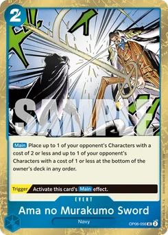 Ama no Murakumo Sword OP06-056 P4 One Piece Card the Best vol.2