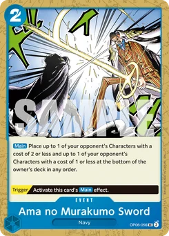 Ama no Murakumo Sword OP06-056 R2 One Piece Card the Best vol.2