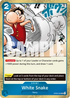 White Snake OP06-059 P1 One Piece Card the Best vol.2