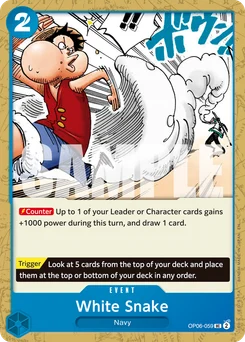 White Snake OP06-059 R1 One Piece Card the Best vol.2