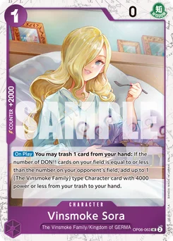 Vinsmoke Sora OP06-063 P1 One Piece Card the Best vol.2