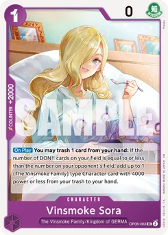 Vinsmoke Sora OP06-063 R1 One Piece Card the Best vol.2