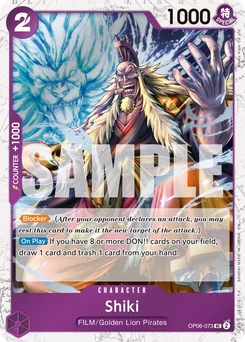 Shiki OP06-073 P1 One Piece Card the Best vol.2