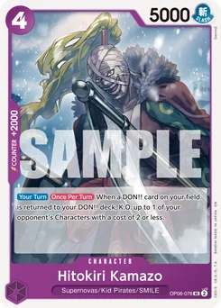Hitokiri Kamazo OP06-076 R1 One Piece Card the Best vol.2