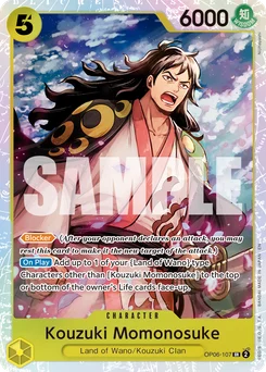 Kouzuki Momonosuke OP06-107 R1 One Piece Card the Best vol.2