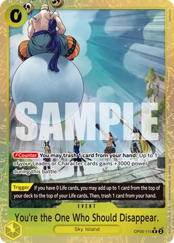 You're the One Who Should Disappear. OP06-115 P1 One Piece Card the Best vol.2