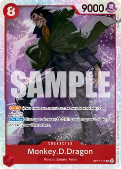 Monkey.D.Dragon OP07-015 R1 One Piece Card the Best vol.2