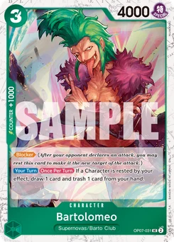 Bartolomeo OP07-031 P1 One Piece Card the Best vol.2