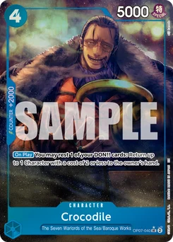 Crocodile OP07-040 P3 One Piece Card the Best vol.2
