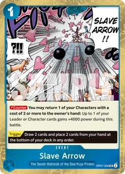 Slave Arrow OP07-056 P1 One Piece Card the Best vol.2