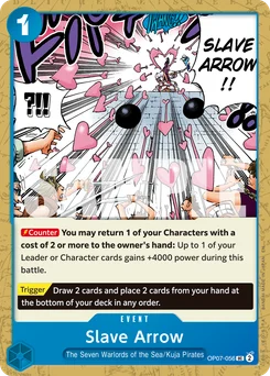Slave Arrow OP07-056 R1 One Piece Card the Best vol.2