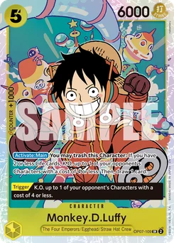 Monkey.D.Luffy OP07-109 R1 One Piece Card the Best vol.2