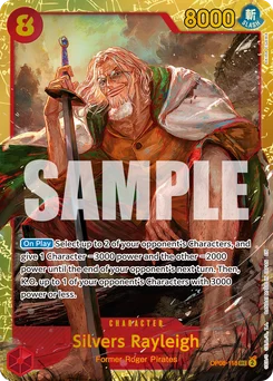 Silvers Rayleigh OP08-118 R1 One Piece Card the Best vol.2